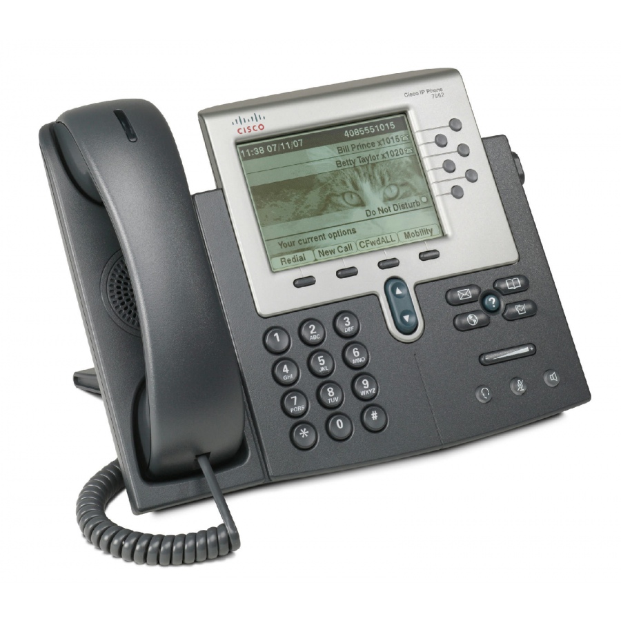 Телефон VoIP CISCO IP-PHONE CP-7962G | Хламада - запчасти с разборки  серверов, компьютеров, ноутбуков, планшетов, смартфонов