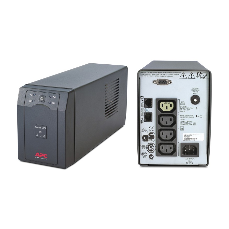 Источник бесперебойного питания APC Smart-UPS SC 420VA #1