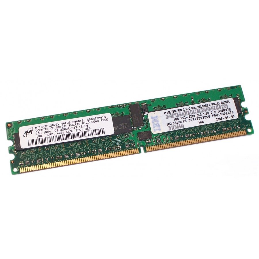 DDR2 DIMM ECC MICRON 1Gb MT18HTF12872Y-40EB3 #1