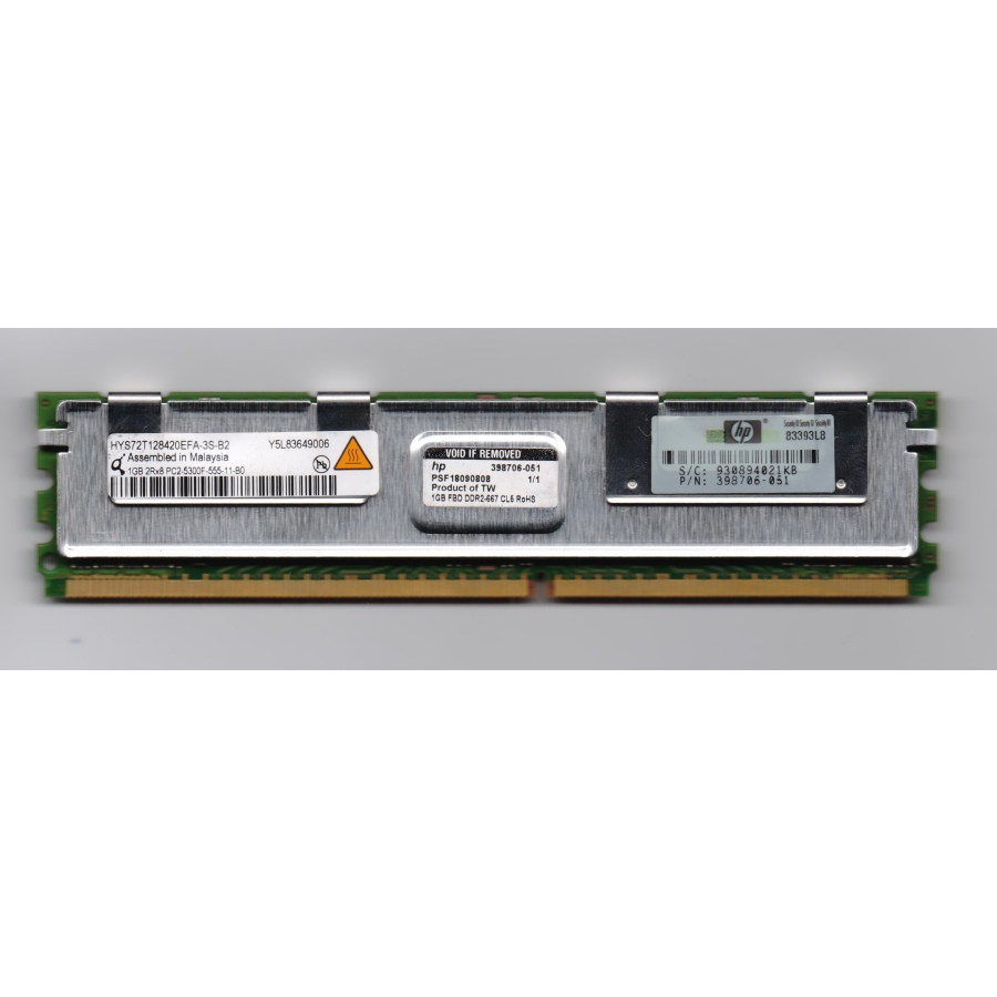 DDR2 FB-DIMM Qimonda 1Gb HYS72T128420EFA-3S-B2 #1