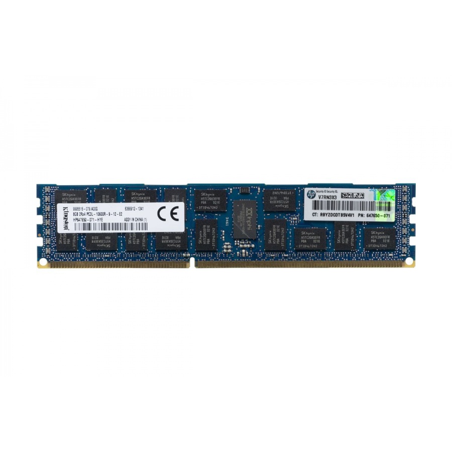 DDR3 RDIMM ECC REG HP 8Gb PC3L-10600R #1