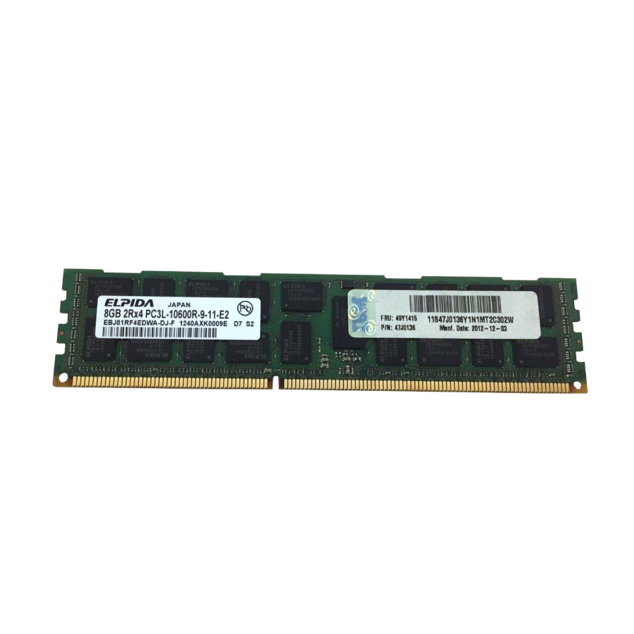 DDR3 RDIMM ECC REG IBM 8Gb PC3L-10600R #1