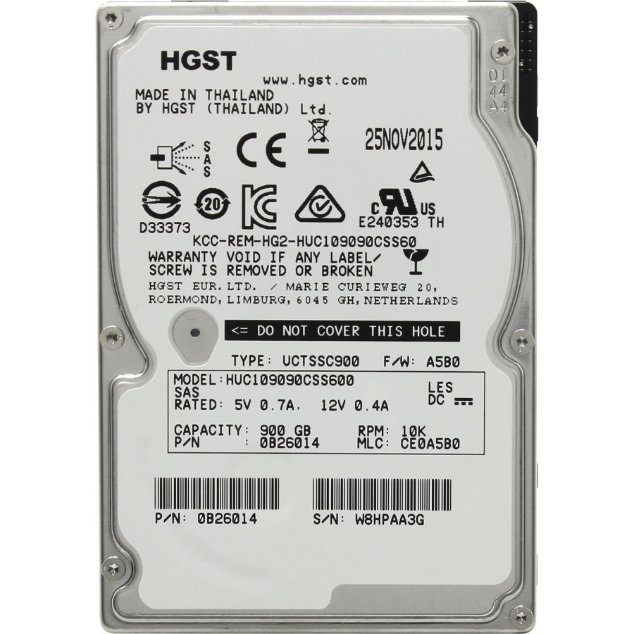 HDD 2.5" SAS HGST HUC109090CSS600 #1