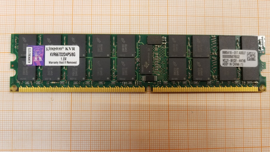 DDR2 DIMM ECC REG  8Gb PC2-5300R #1
