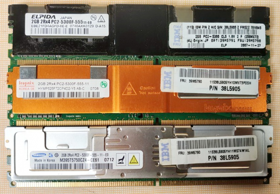 DDR2 FB-DIMM IBM 2Gb PC2-5300F #2