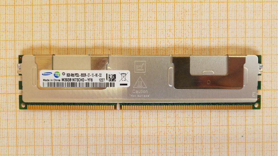 DDR3 RDIMM ECC REG SAMSUNG 8Gb PC3L-8500R #1