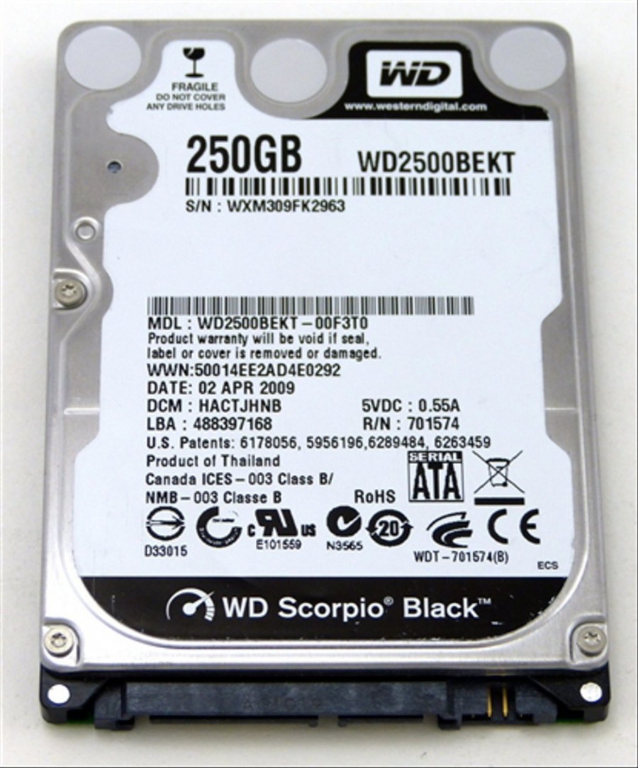 HDD 2.5" SATA Western Digital Scorpio Black #1