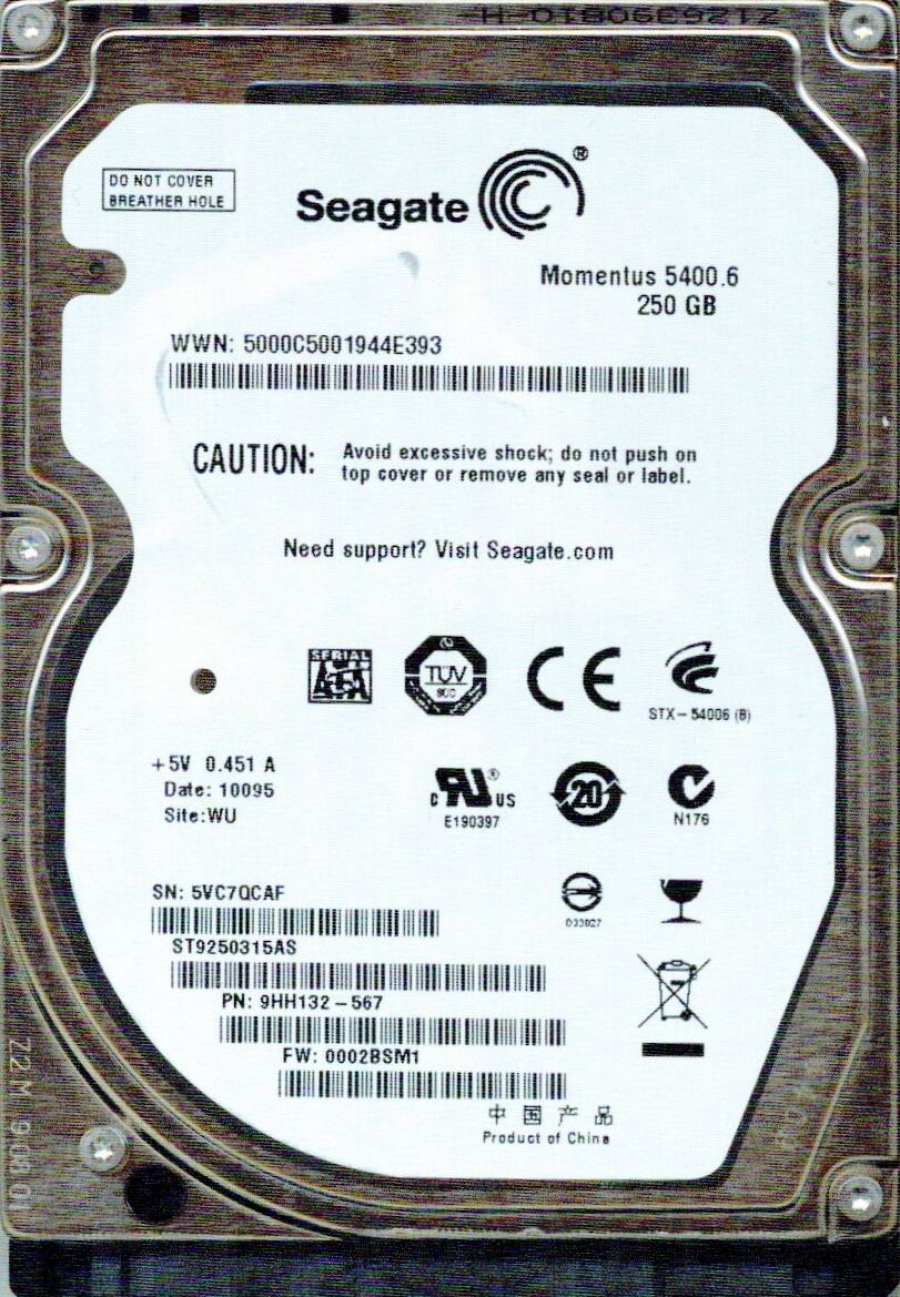 HDD 2.5" SATA SEAGATE Momentus 5400.6 #1