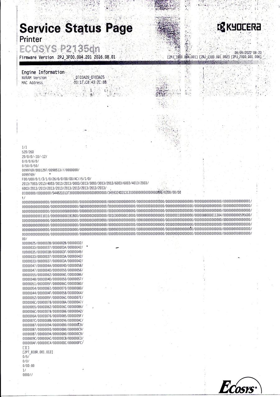 137-004-001 Принтер KYOCERA ECOSYS P2135dn #28