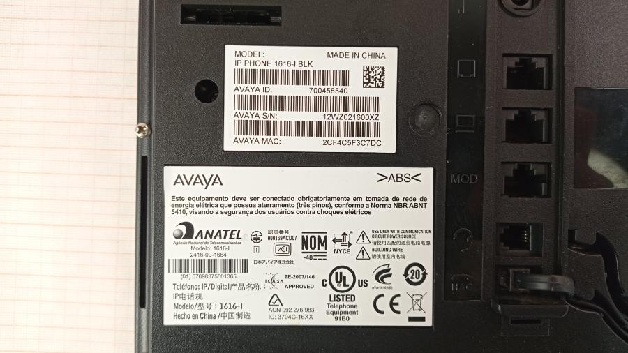 149-301-002 Телефон VoIP AVAYA 1616-I #28