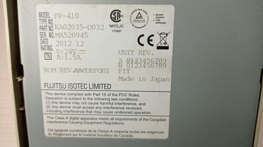 137-016-006 Термопринтер FUJITSU FP410K #12