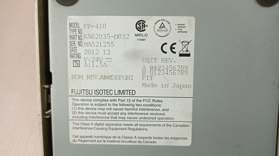 137-016-007 Термопринтер FUJITSU FP410K #12