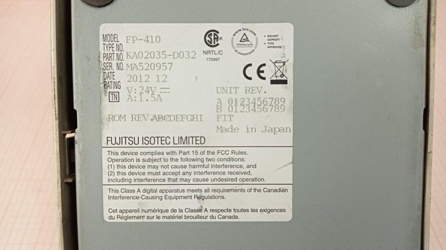 137-016-008 Термопринтер FUJITSU FP410K #12