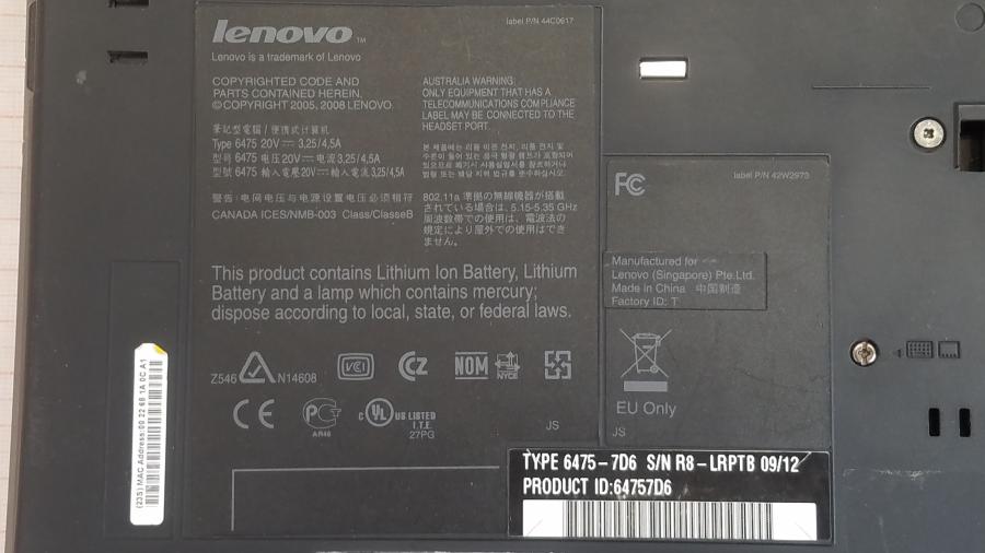 071-009-035 Ноутбук LENOVO ThinkPad T400 #16