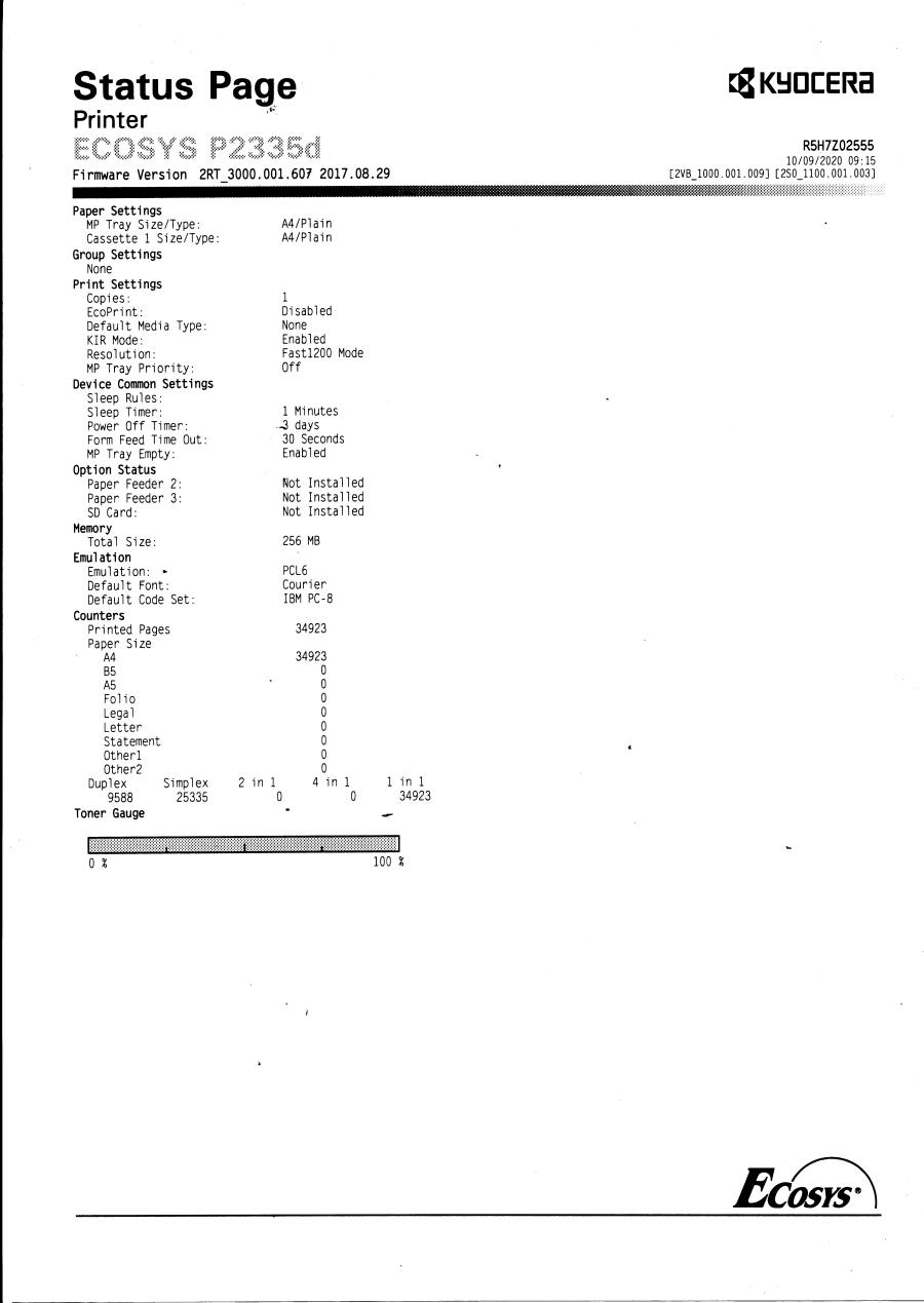 201-002-001 Принтер KYOCERA Ecosys P2335d #22