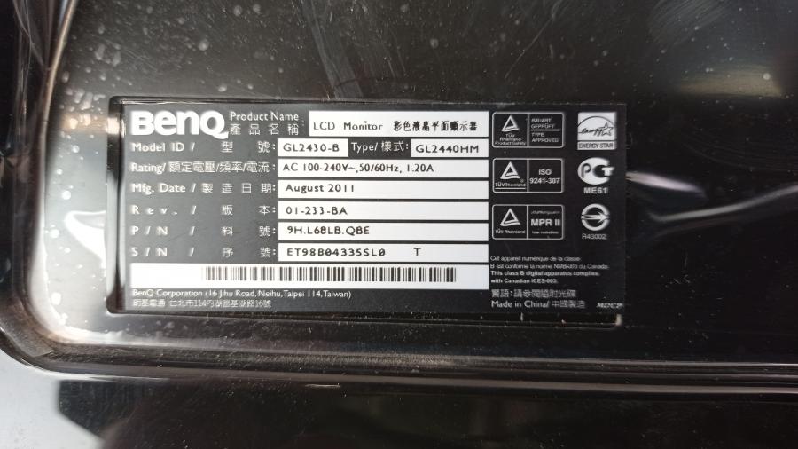 201-006-001 Монитор ЖК BENQ GL2440HM #9