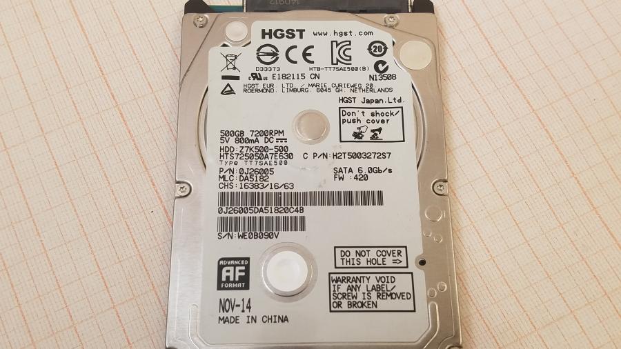 195-100-040 HDD 2.5" SATA HGST HTS725050A7E630 #2