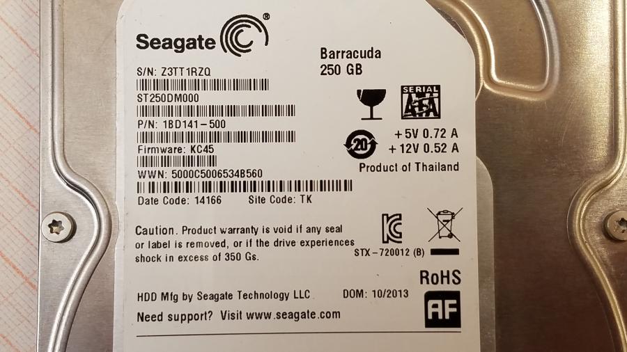 173-199-001 HDD 3.5" SATA SEAGATE Barracuda ST250DM000 #2