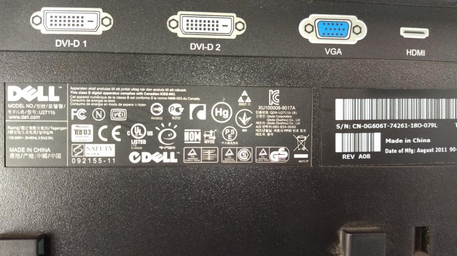 174-011-010 Монитор ЖК DELL U2711b #8