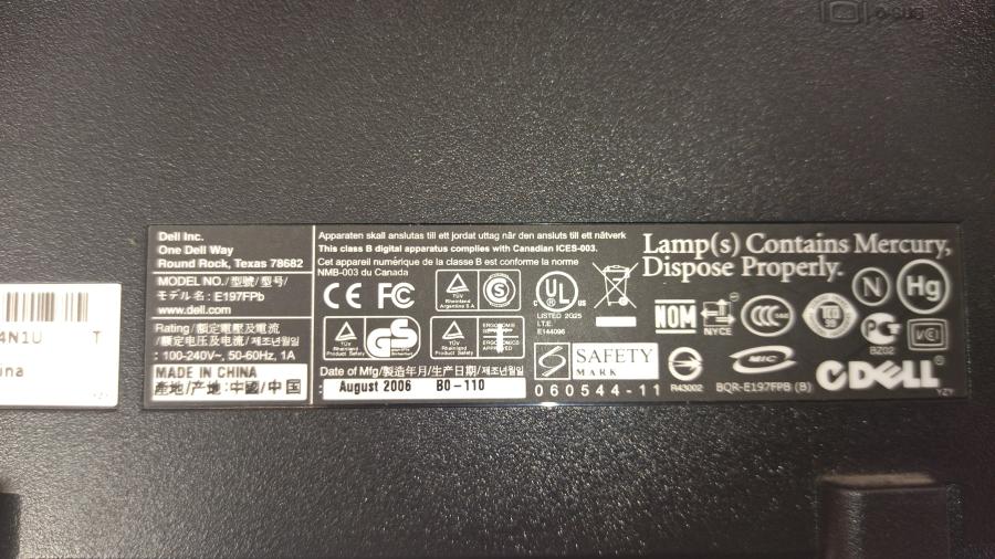 173-022-006 Монитор ЖК DELL E197FPb #10