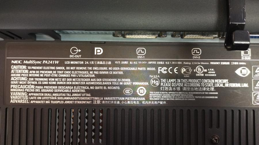 166-010-001 Монитор ЖК NEC MultiSync PA241W #11