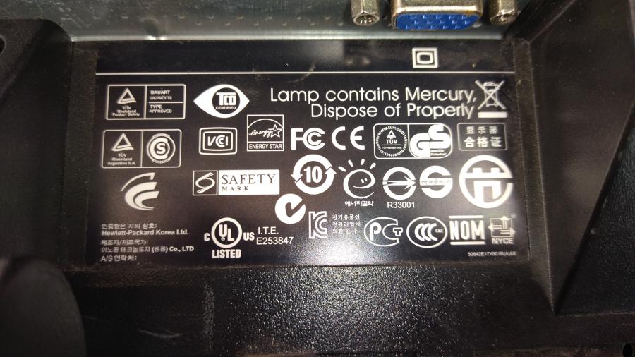 165-072-002 Монитор ЖК HP Compaq LE1711 #9