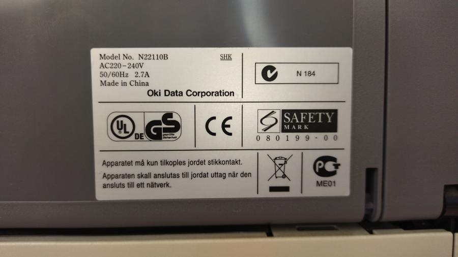 143-008-011 Принтер OKI B410d #17