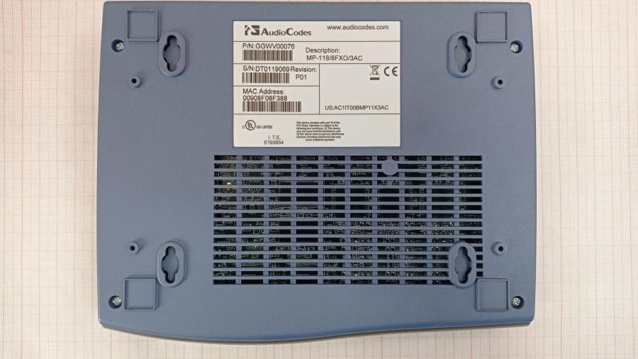 164-009-001 Шлюз VoIP AudioCodes MP-118/8FXO/3AC #8