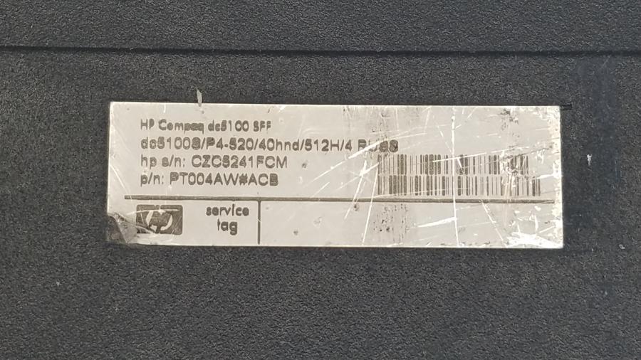 109-010-037 Системный блок HP Compaq DC5100 SFF #4