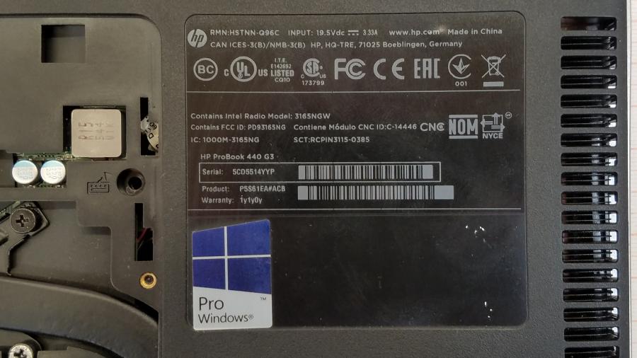 168-091-001 Ноутбук HP ProBook 440 G3 #11