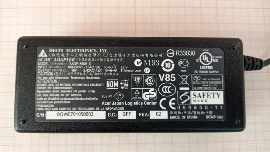 165-578-004 БП для ноутбука DELTA SADP-65KB D #9