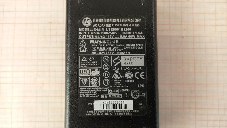 165-589-001 БП для мониторов LI SHIN LSE9901B1260 #7