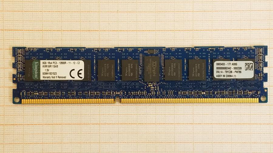 195-133-001 DDR3 RDIMM ECC REG KINGSTON KVR16R11S4/8 #1