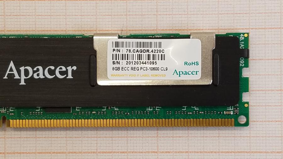 195-136-001 DDR3 RDIMM ECC REG Apacer 78.CAGDR.4220C #2