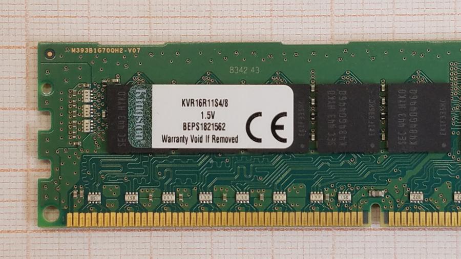 195-133-002 DDR3 RDIMM ECC REG KINGSTON KVR16R11S4/8 #2