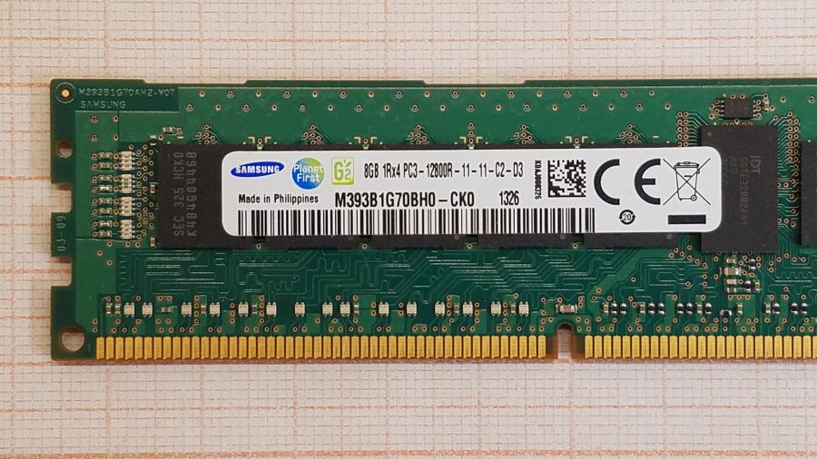 195-141-001 DDR3 RDIMM ECC REG SAMSUNG M393B1G70BH0-CK0 #2
