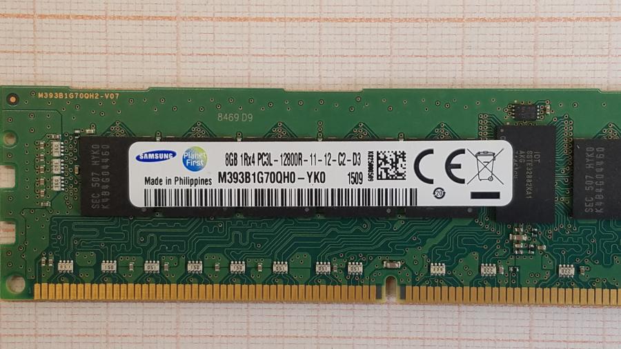 195-142-001 DDR3 RDIMM ECC REG SAMSUNG M393B1G70QH0-YK0 #2