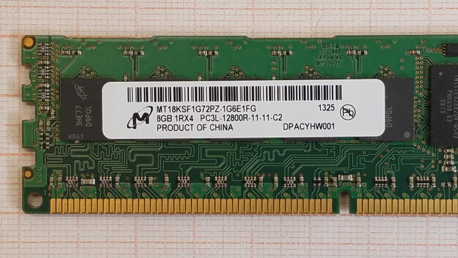 195-143-001 DDR3 RDIMM ECC REG Crucial CT8G3ERSLS4160B.18FED #2