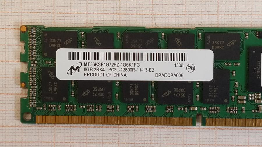 195-022-001 DDR3 RDIMM ECC REG Crucial CT8G3ERSLD4160B.36FKD #2