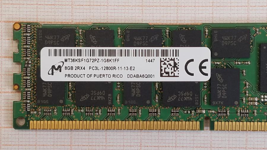 195-022-004 DDR3 RDIMM ECC REG Crucial CT8G3ERSLD4160B.36FKD #3