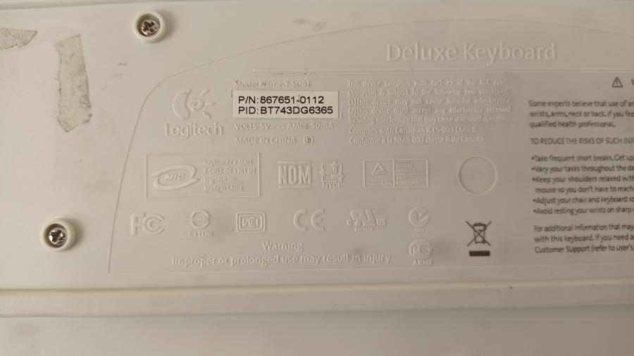 204-039-001 Клавиатура проводная Logitech Y-SU61 #9