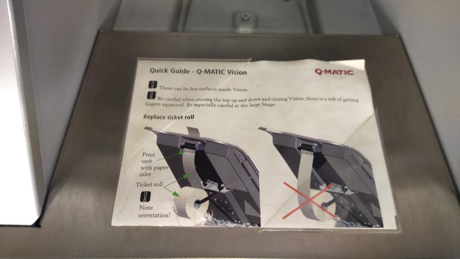 150-031-001 Терминал самообслуживания Qmatic Printer Vision 15" #22