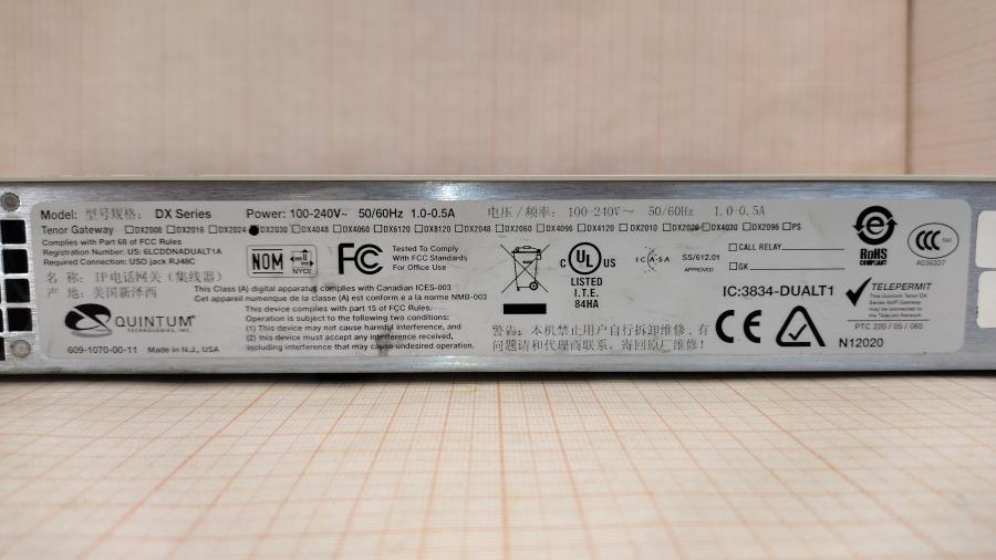 164-015-002 Шлюз VoIP QUINTUM Tenor DX2030 #11