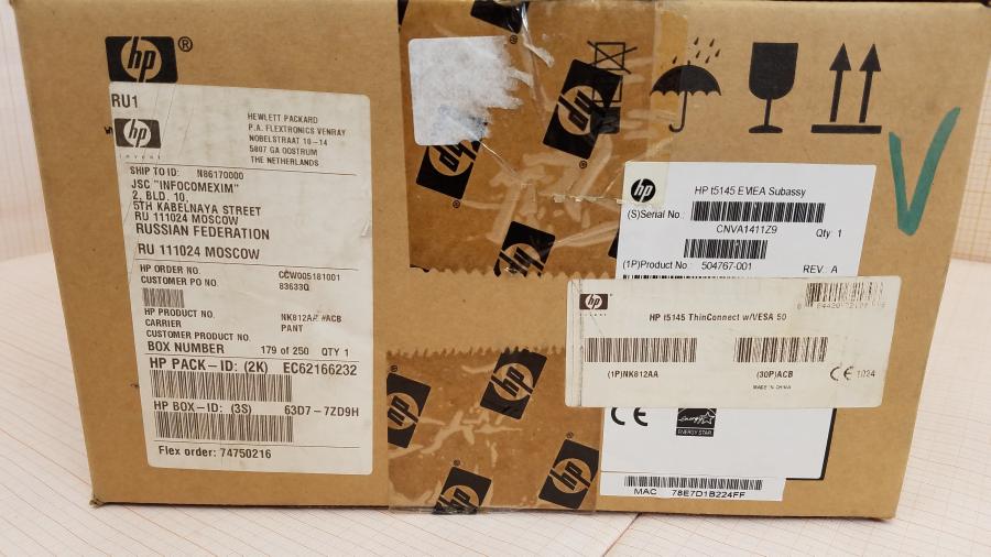 164-016-001 Тонкий клиент HP t5145 EMEA Subassy #2