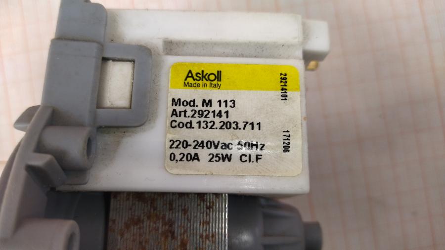 120-051-002 Насос сливной (помпа) ASKOLL M113 #6