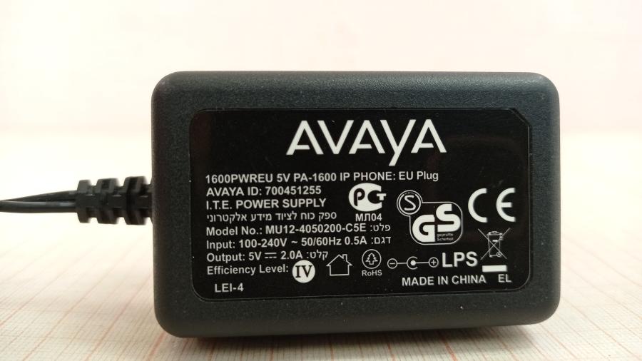 111-289-001 БП для IP телефона AVAYA 1600PWREU #7