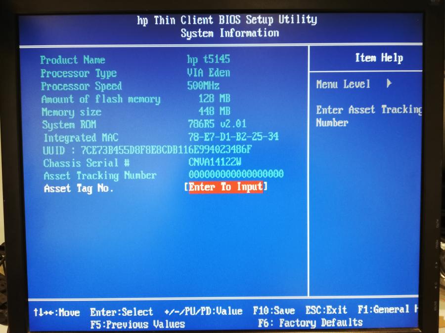 164-016-002 Тонкий клиент HP t5145 EMEA Subassy #10