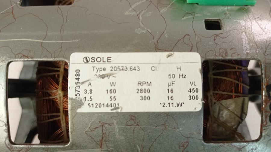 111-364-001 Двигатель для стиральной машины Sole Type 20573.643 #10