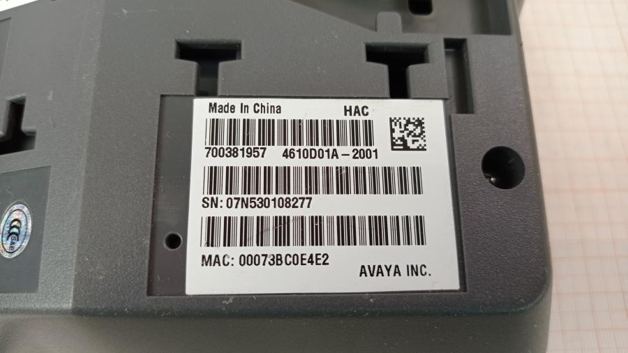 014-010-001 Телефон VoIP AVAYA 4610SW IP #14