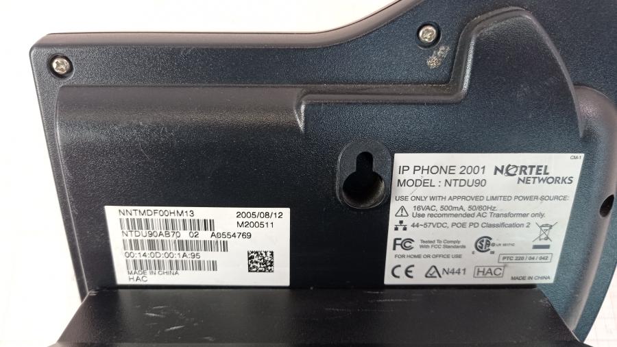039-044-001 Телефон VoIP NORTEL 2001 NTDU90 #14